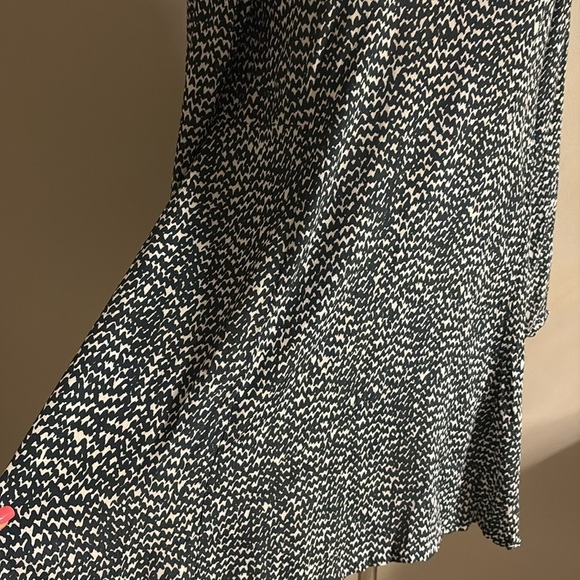 Zara women’s swing mini Long Sleeve Dress viscose mini black white geometric L - Picture 5 of 12